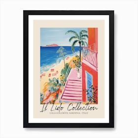 Cala Goloritz, Sardinia   Italy Il Lido Collection Beach Club Poster 1 Art Print