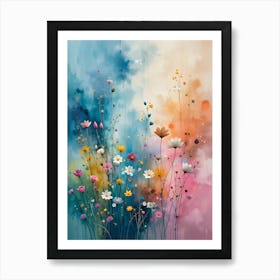 Abstract Of Flowers Art Print