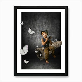 Papillon Art Print