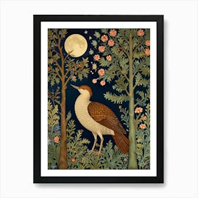 William Morris Bird In The Moonlight 1 Art Print