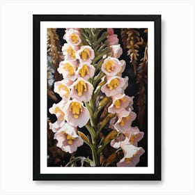 Foxglove 4 Flower Painting Art Print