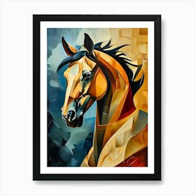 Abstract Horse Painting Art Print