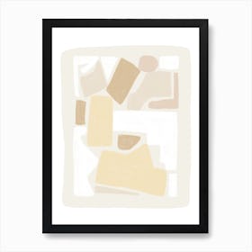 Modern Abstract 3 Neutrals Art Print