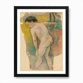 Breton Bather (ca. 1886–1887), Paul Gauguin Art Print