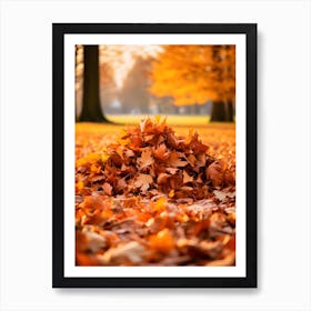Pile of Autumn Leaves 3 Art Print