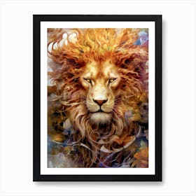 Lion Of The Forest animal Art Print