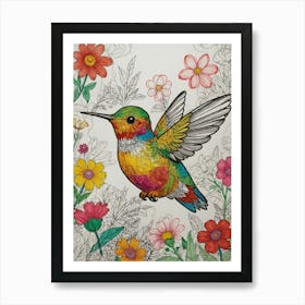 Hummingbird 42 Art Print