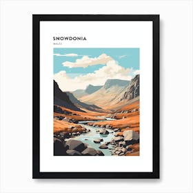 Snowdonia National Park Wales 2 Hiking Trail Landscape Poster Art Print