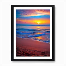 Sunset On The Beach 621 Art Print