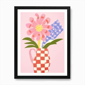 Bluebell Flower Vase 2 Art Print