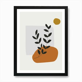 Abstract Plant Art Print