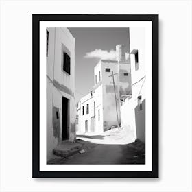 Tangier, Morocco, Photography In Black And White 1 Art Print