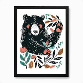 Bear In The Forest 5 Art Print