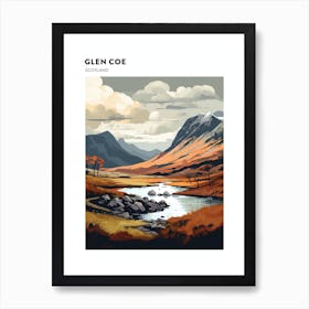 Glen Coe Scotland 1 Hiking Trail Landscape Poster Art Print