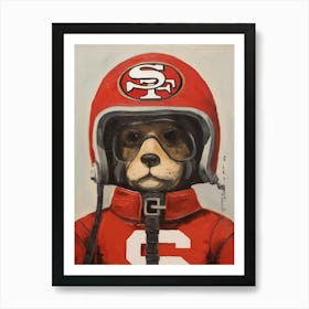 San Francisco 49ers Dressed As Pilot From Star Wars Art Print