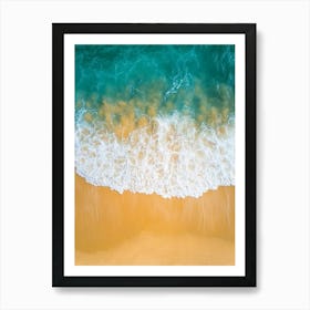 Aerial View Of A Beach 168 Art Print