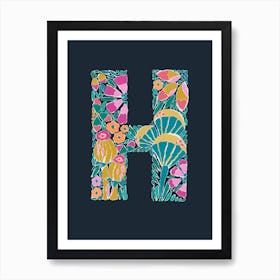 Letter H Art Print