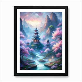 Asian Landscape 2 Art Print