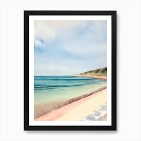 Formby Beach 3, Merseyside Watercolour Art Print