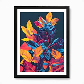 Colorful Leaves 4 Art Print