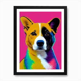 Pembroke Welsh Corgi Andy Warhol Style Dog Art Print