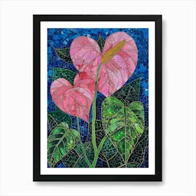 Heart Mosaic Art Print