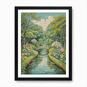 Bridges In The Garden Art Print