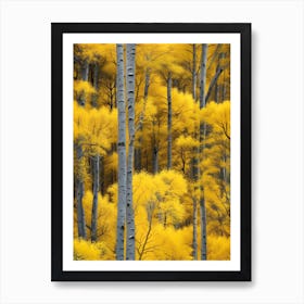 Autumn Aspen Trees Art Print