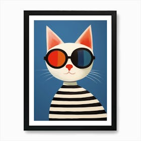 Little Cat 2 Wearing Sunglasses Art Print