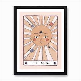 Tarot Card Sun Art Print