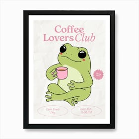 Coffee Club Kitchen | Coffee Lover’s Club | Coffee Bar 8 Art Print