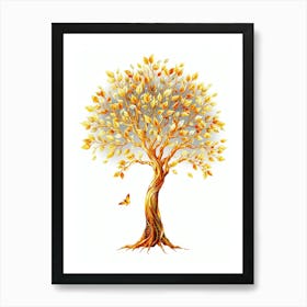 Autumn Tree 12 Art Print