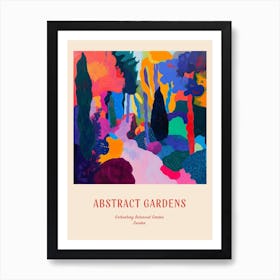 Colourful Gardens Gothenburg Botanical Garden Sweden 3 Red Poster Art Print