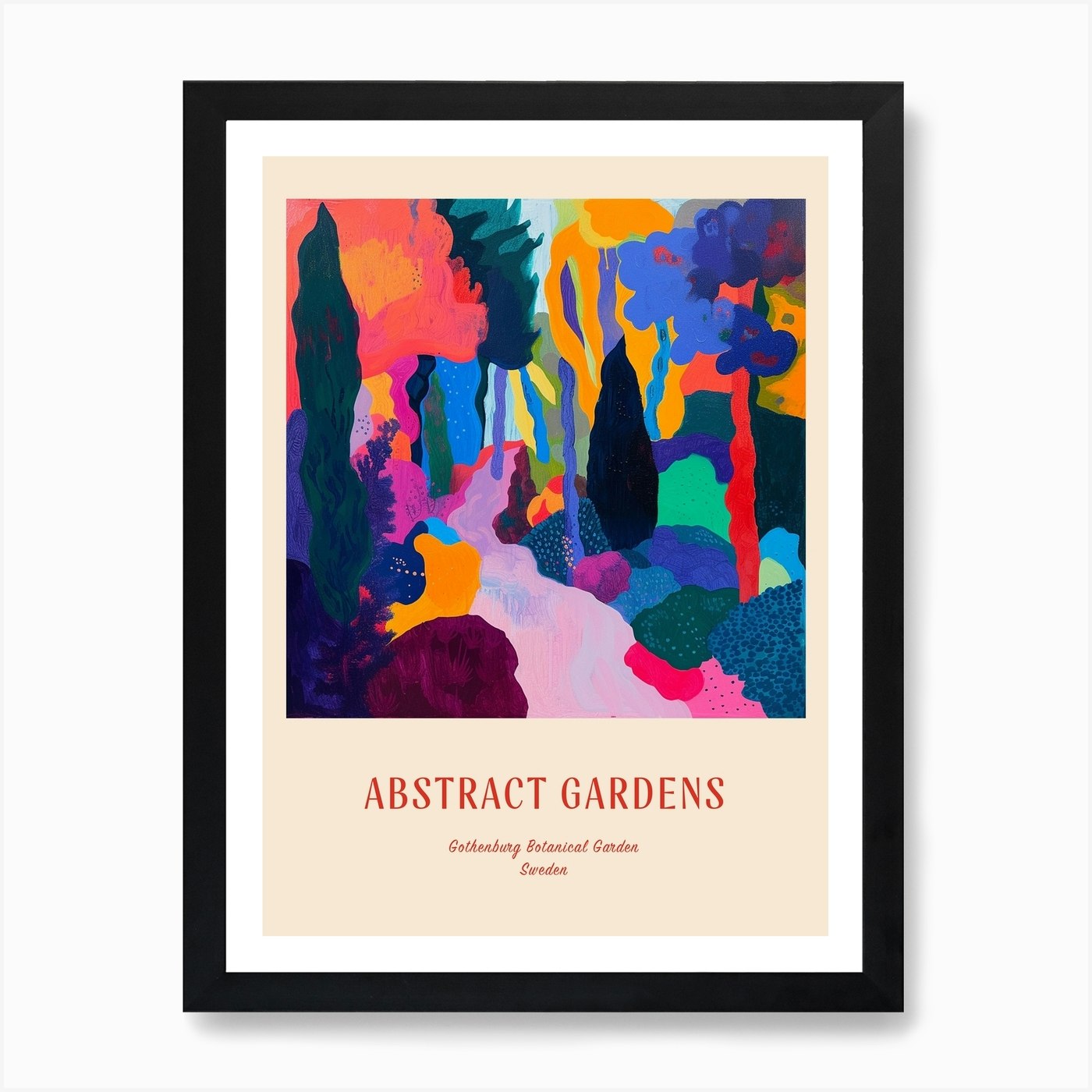 Colourful Gardens Gothenburg Botani Framed Wall Art Poster Canvas Print Picture - Picture 2 of 4