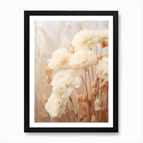 Boho Dried Flowers Peony 2 Art Print