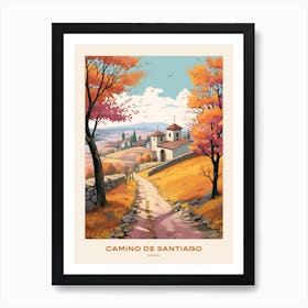 Camino De Santiago Spain 3 Hike Poster Art Print