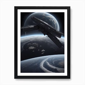 Dreamshaper V7 Hyperrealistic Image We See The Planet From Orb 0 Art Print