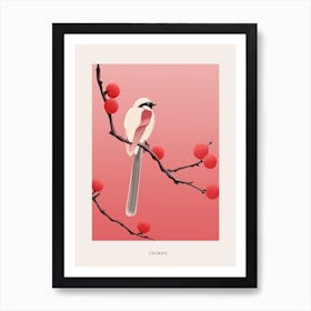 Minimalist Cuckoo 1 Bird Poster Art Print