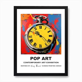 Poster Pocket Watch Pop Art Art Print