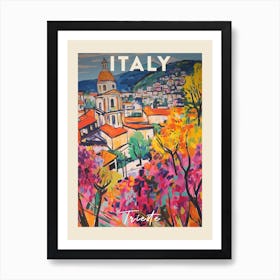 Trieste Italy 1 Fauvist Painting Travel Poster Art Print