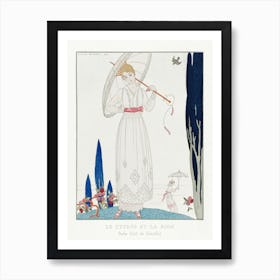 The Cypress And The Rose Summer Dress By Doeuillet From Gazette Du Bon Ton No, George Barbier Art Print