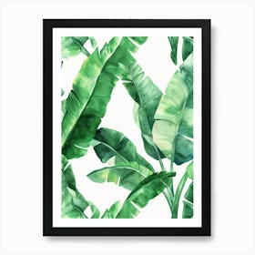 Tropical Leaves Wallpaper 3 Art Print