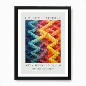 Dna Art Abstract Painting 12 House Of Patterns Art Print