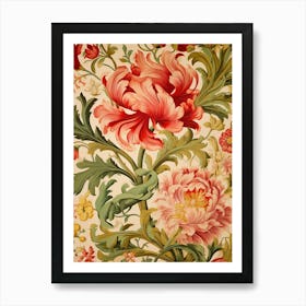 Floral Wallpaper 327 Art Print