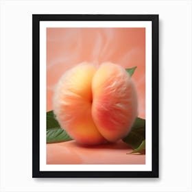 Peach Fuzz Texture 3 Art Print