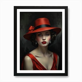 Red Hat 1 Art Print