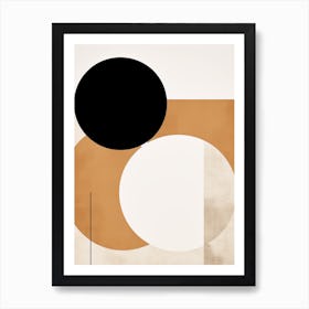 Mid Century Harvest Whispers In Beige Art Print