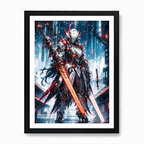 Scarlet Sentinel Art Print