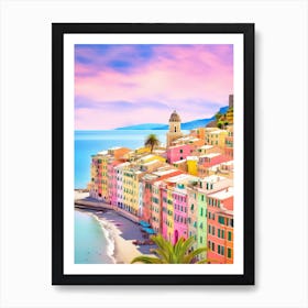 Camogli, Italy Colourful View 1 Art Print