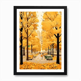 Brasilia In Autumn Fall Travel Art 1 Art Print